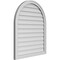 Ekena Millwork Round Top Surface Mount PVC Gable Vent w/ 2"W x 1-1/2"P Brickmould Frame, 30"W x 36"H GVPRT30X3602SN - alternate 4